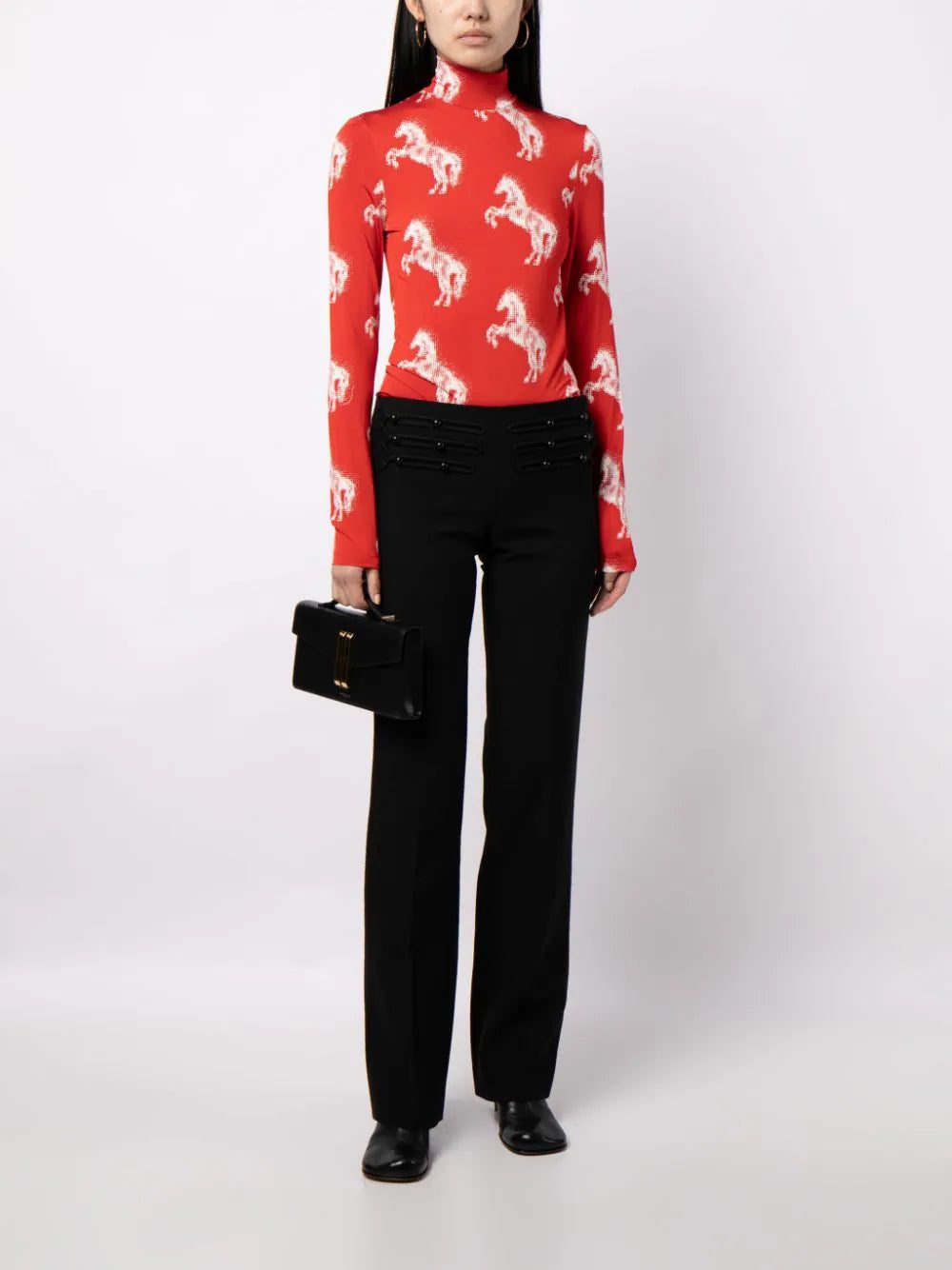Stella McCartney  horse-print high-neck top - Image 2
