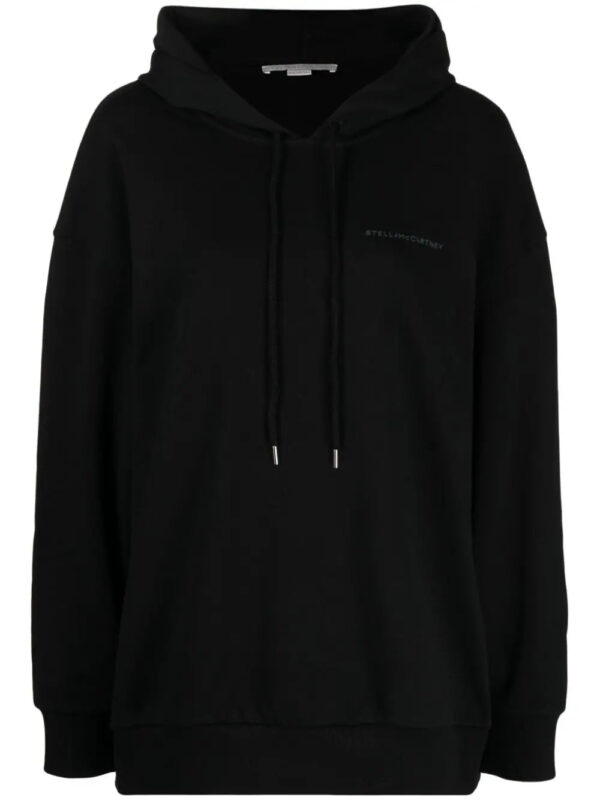 Stella McCartney  logo-embroidered drawstring hoodie