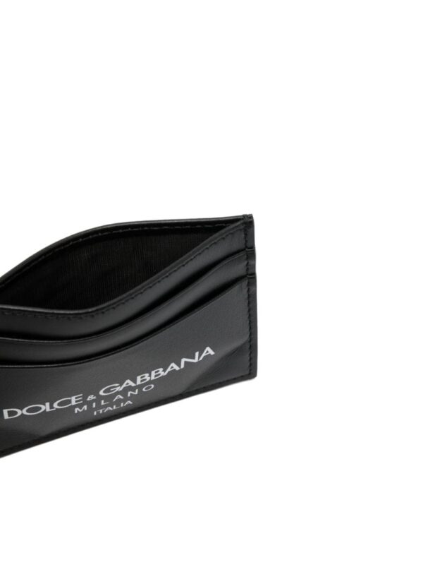 Dolce & Gabbana logo-print leather card holder - Image 3