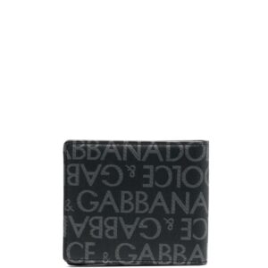Dolce & Gabbana logo jacquard bi-fold wallet