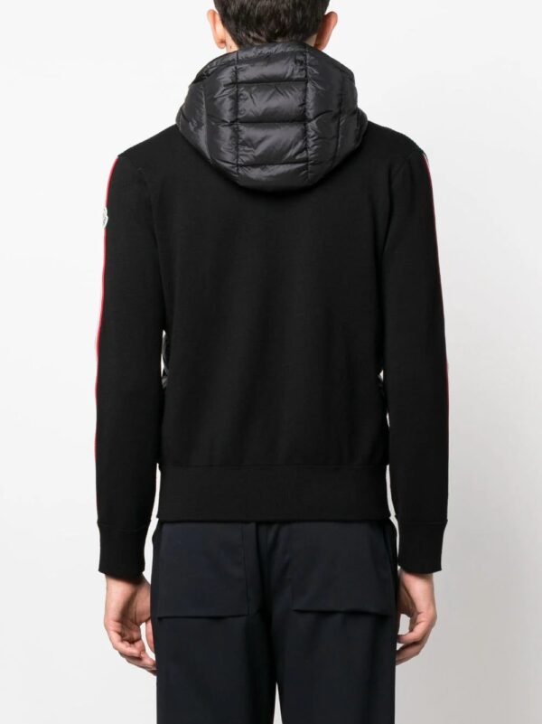 Moncler  logo-patch padded fleece jacket - Image 4