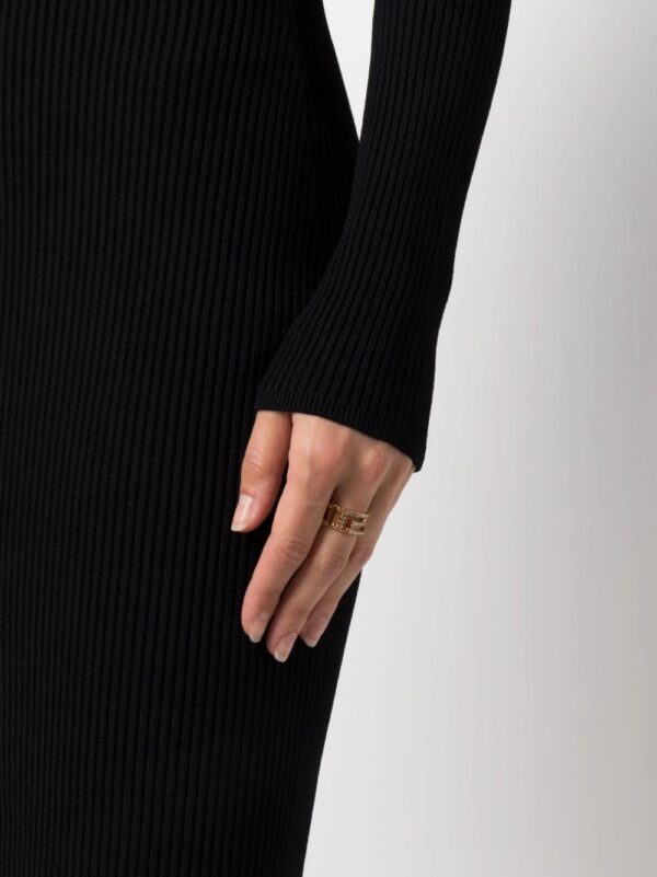 Versace  Greca crystal-embellished ring - Image 2