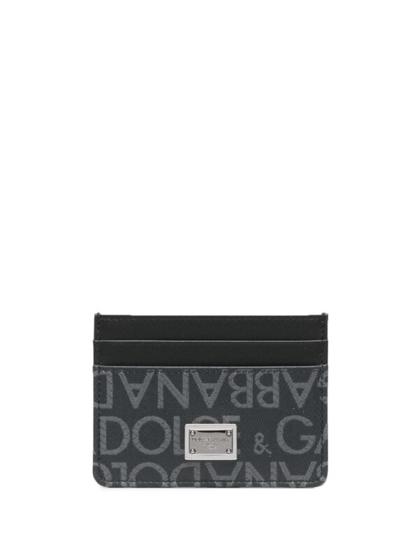 Dolce & Gabbana logo jacquard card holder