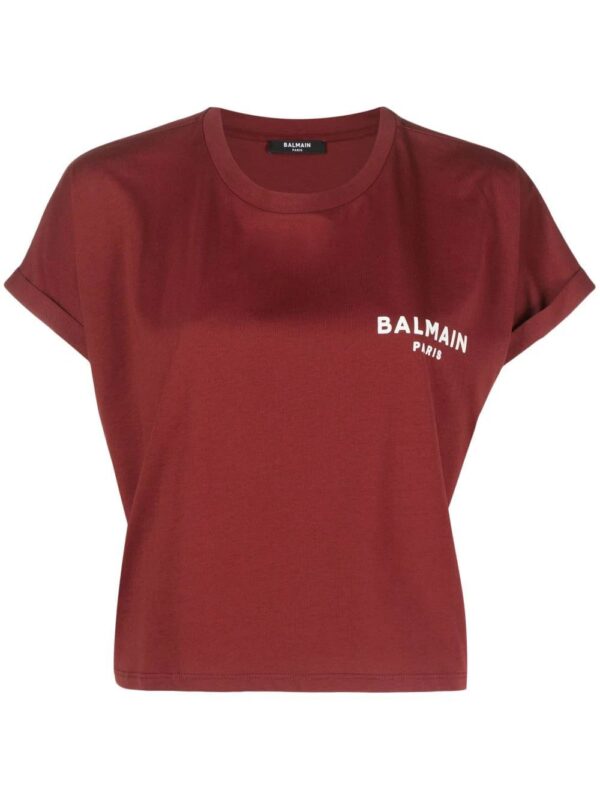 Balmain  logo-print cotton T-shirt