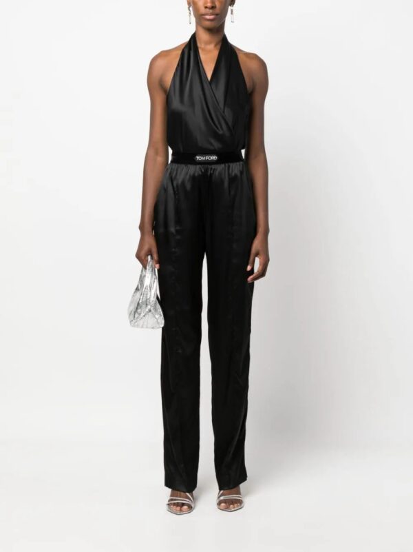 TOM FORD  high-waisted straight-leg silk trousers - Image 2