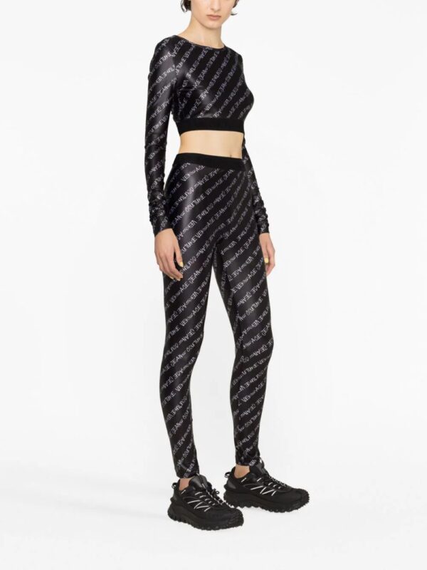 Versace Jeans Couture  Signature-print leggings - Image 3