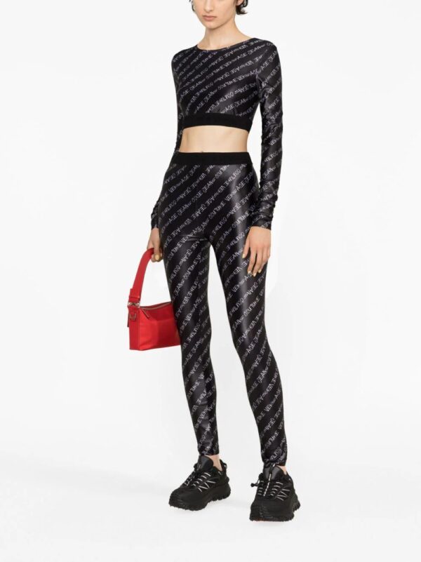 Versace Jeans Couture  Signature-print leggings - Image 2