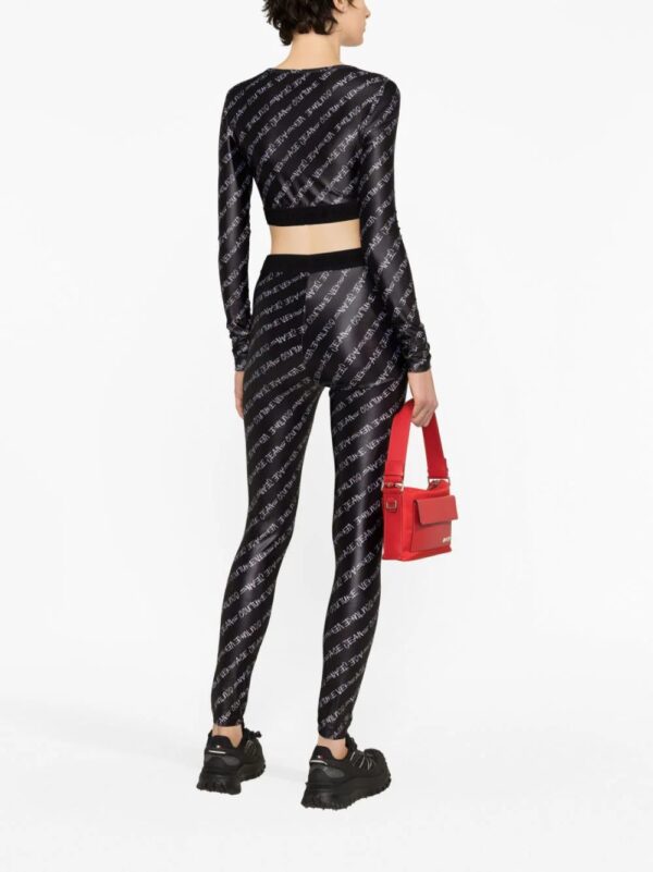 Versace Jeans Couture  Signature-print leggings - Image 4