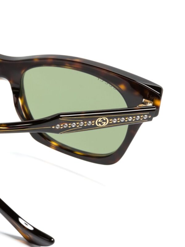 Gucci Eyewear tortoiseshell-effect square-frame sunglasses - Image 3