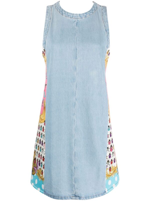 Versace x Dua Lipa Butterflies denim mini dress