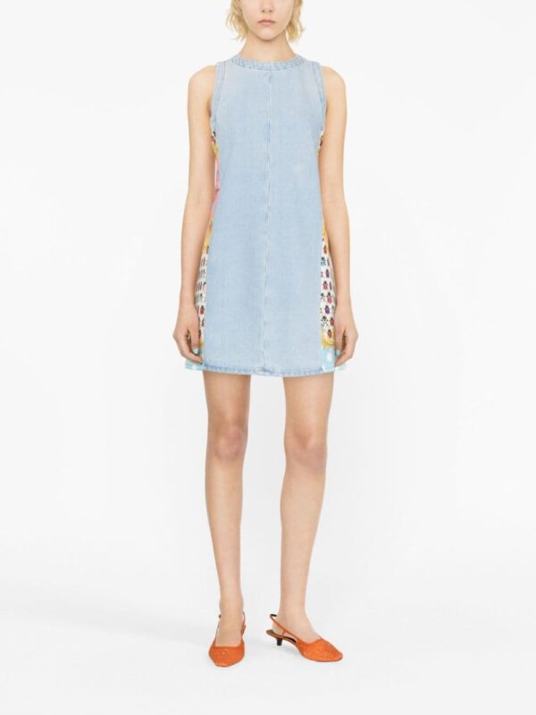 Versace x Dua Lipa Butterflies denim mini dress - Image 4