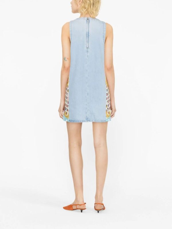 Versace  Butterflies denim minidress - Image 3