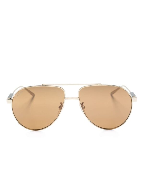 Gucci Eyewear logo-debossed pilot-frame sunglasses