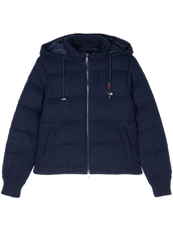 Polo Ralph Lauren  cable-knit puffer jacket