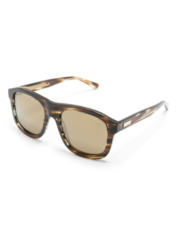 Gucci Eyewear logo-plaque square-frame sunglasses - Image 2