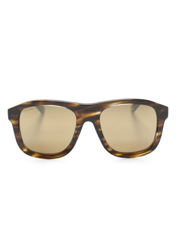 Gucci Eyewear logo-plaque square-frame sunglasses