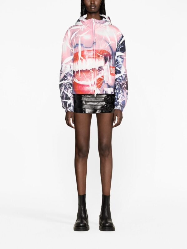 Diesel  smiley face-print jacket - Image 2