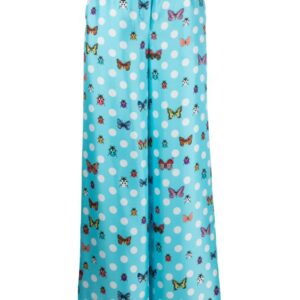Versace  graphic-print wide-leg trousers