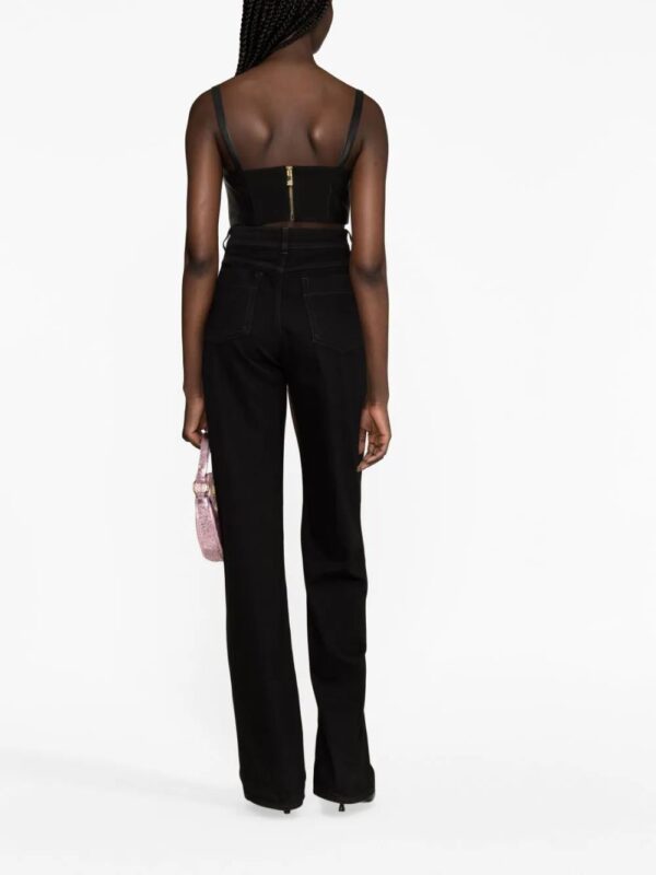 Versace  Medusa leather bralette - Image 4