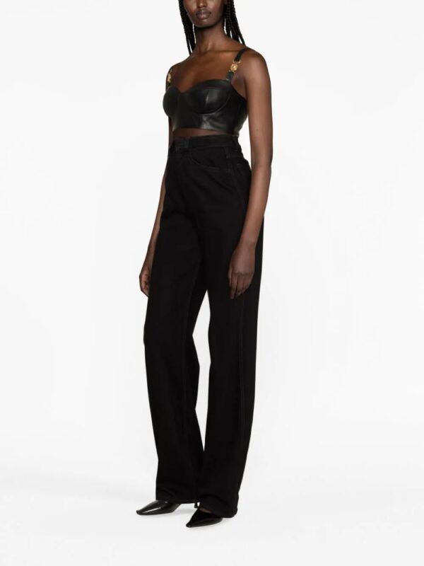 Versace  Medusa leather bralette - Image 3