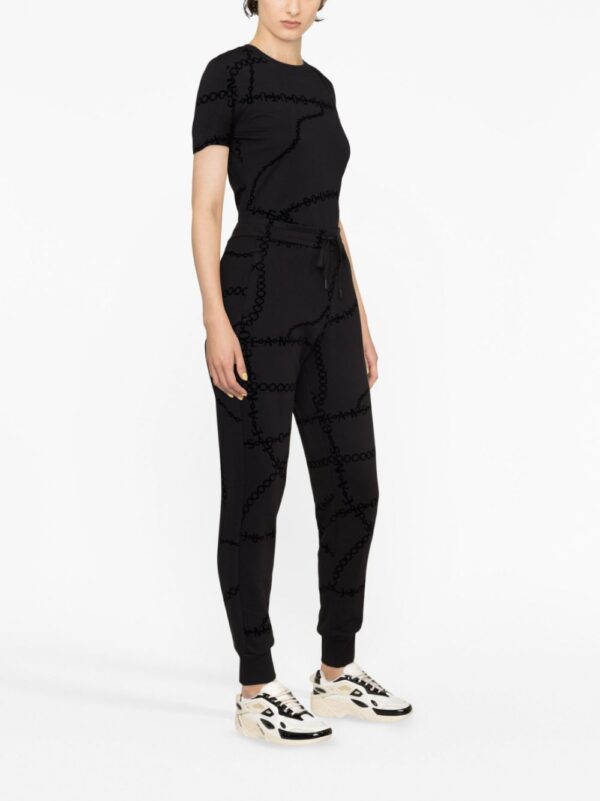 Versace Jeans Couture  chain-print cotton track pants - Image 3