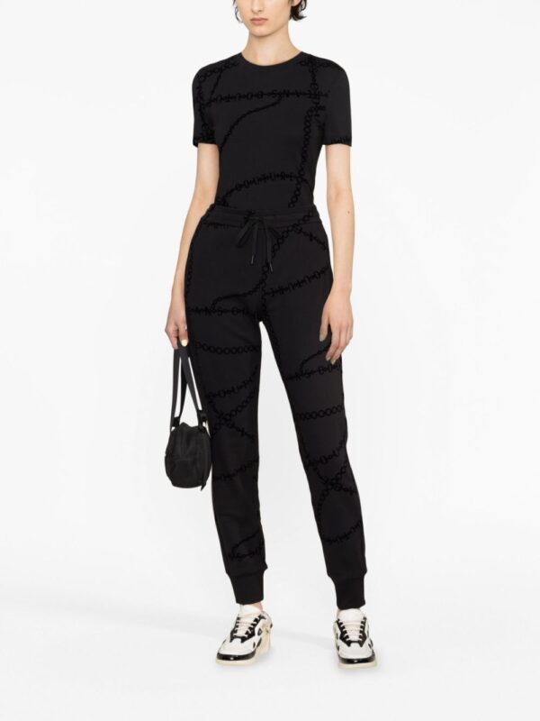 Versace Jeans Couture  chain-print cotton track pants - Image 2