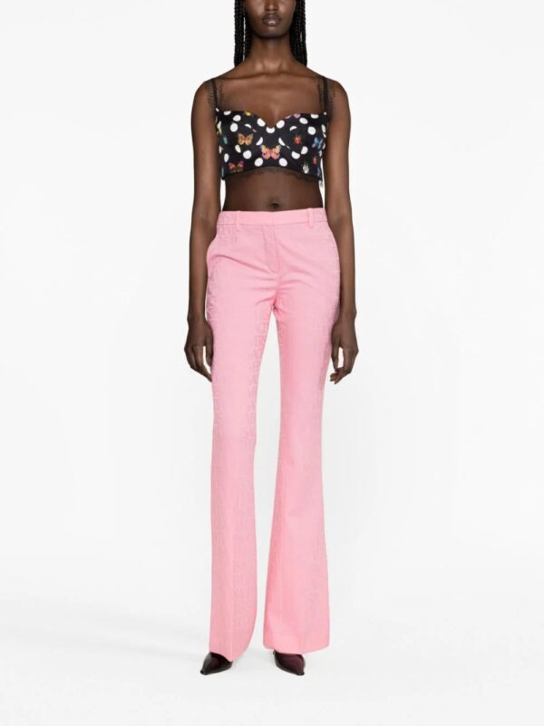 Versace  Allover logo flared trousers - Image 2