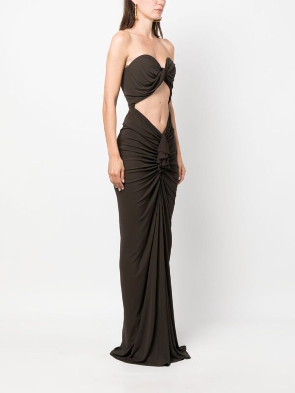 Saint Laurent cut-out bustier maxi dress - Image 3