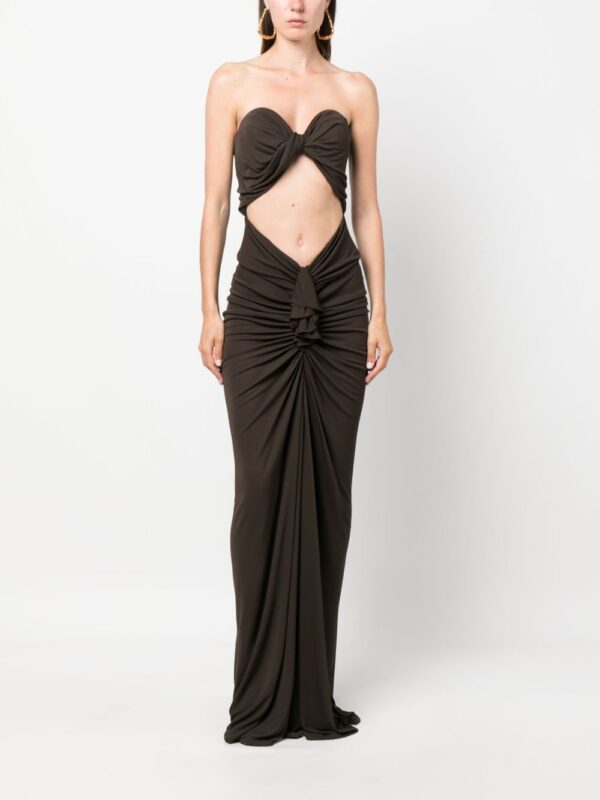 Saint Laurent cut-out bustier maxi dress - Image 2
