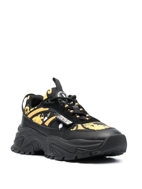 Versace Jeans Couture logo-print almond-toe sneakers - Image 2