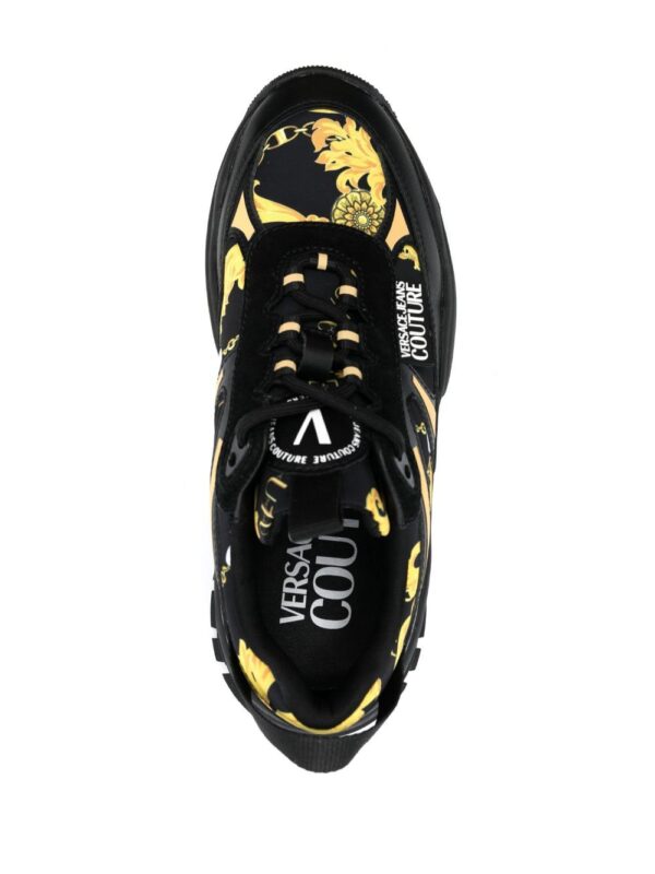 Versace Jeans Couture logo-print almond-toe sneakers - Image 4