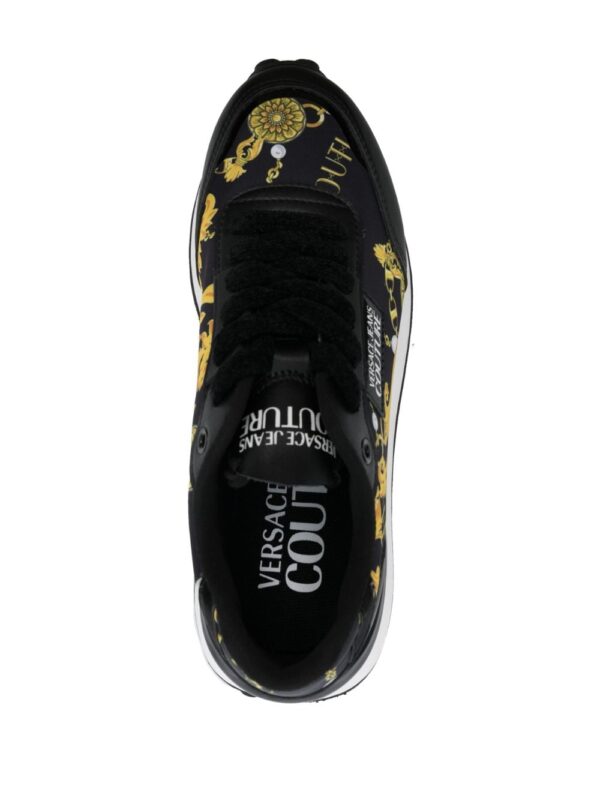 Versace Jeans Couture logo-patch almond-toe sneakers - Image 4