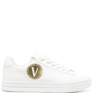 Versace Jeans Couture logo-patch round-toe sneakers