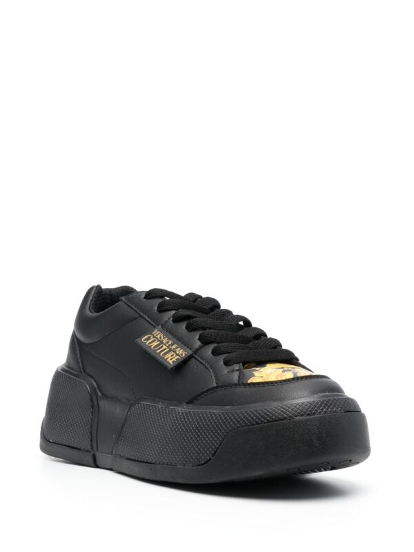 Versace Jeans Couture logo-patch round-toe sneakers - Image 2