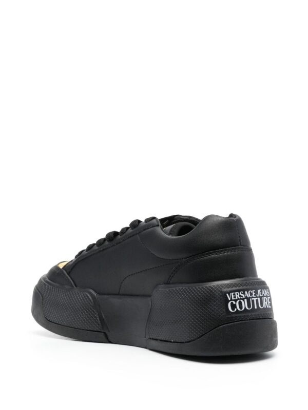 Versace Jeans Couture logo-patch round-toe sneakers - Image 3