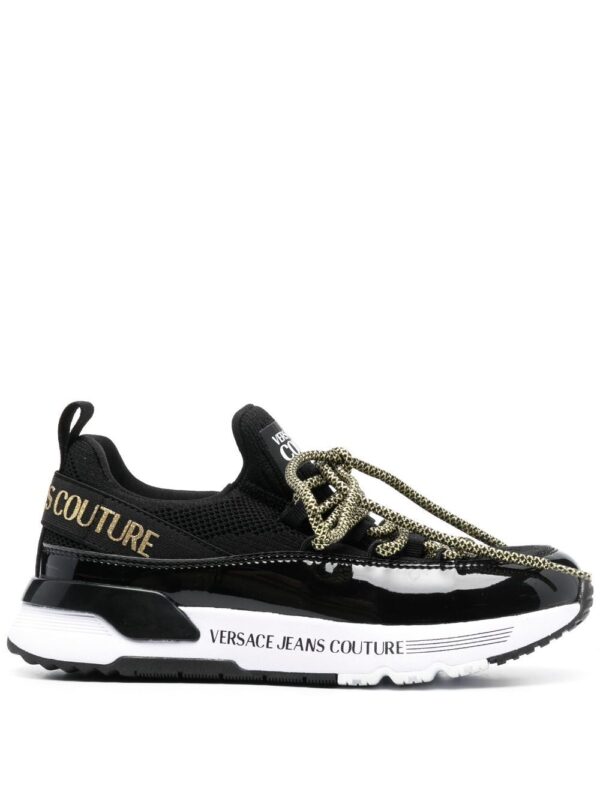 Versace Jeans Couture logo-print almond-toe sneakers