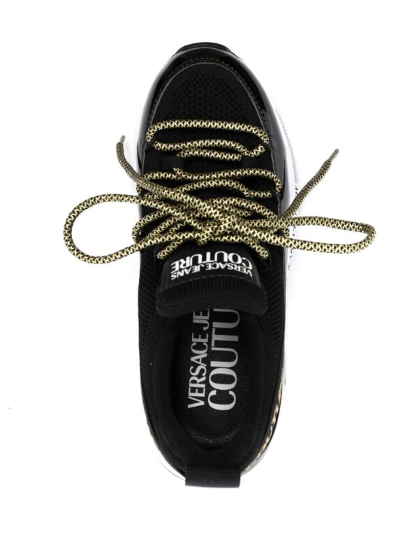 Versace Jeans Couture logo-print almond-toe sneakers - Image 4