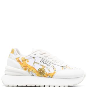 Versace Jeans Couture logo-patch almond-toe sneakers