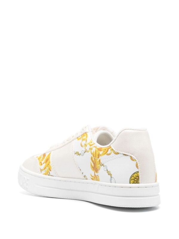 Versace Jeans Couture logo-patch round-toe sneakers - Image 3