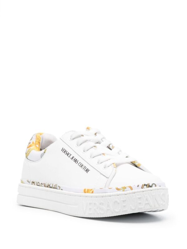 Versace Jeans Couture logo-print leather sneakers - Image 2