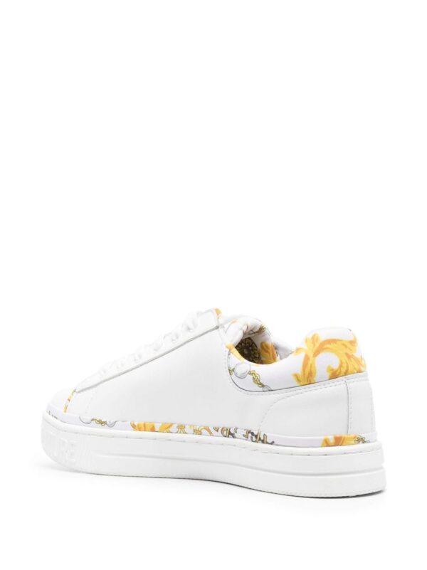 Versace Jeans Couture logo-print leather sneakers - Image 3