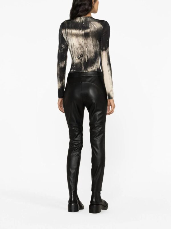 BOSS  faux-leather tapered trousers - Image 4
