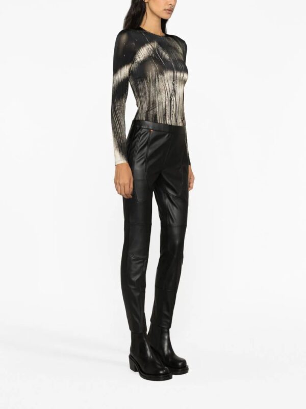 BOSS  faux-leather tapered trousers - Image 3