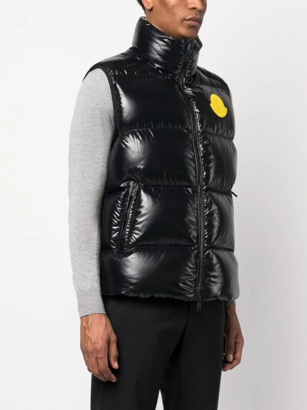 Moncler  logo-patch padded gilet - Image 3