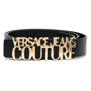 Versace Jeans Couture  logo-plaque leather belt
