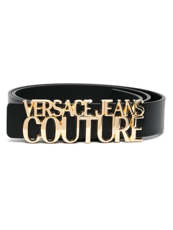 Louis Vuitton logo-plaque leather belt