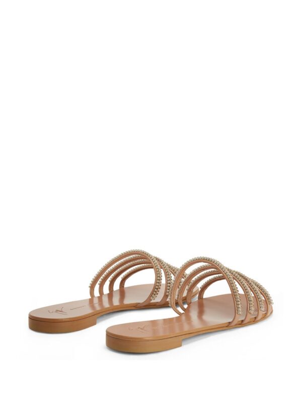 Giuseppe Zanotti  Iride crystal-embellished leather sandals - Image 3