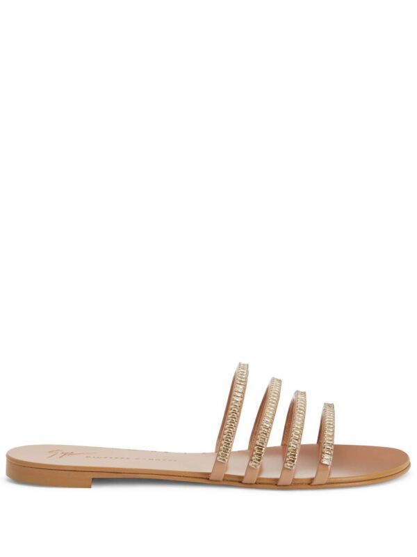 Giuseppe Zanotti  Iride crystal-embellished leather sandals