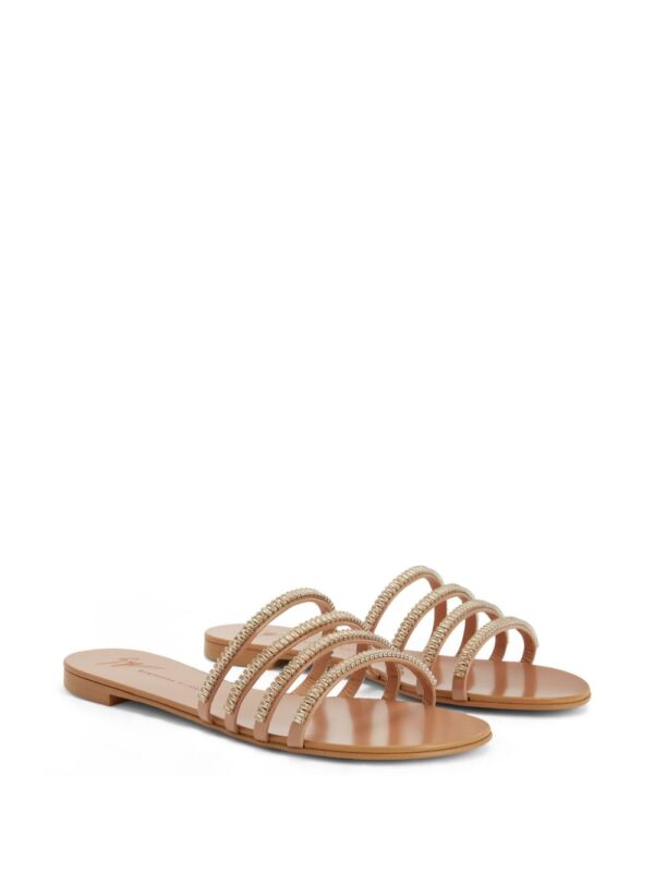 Giuseppe Zanotti  Iride crystal-embellished leather sandals - Image 2
