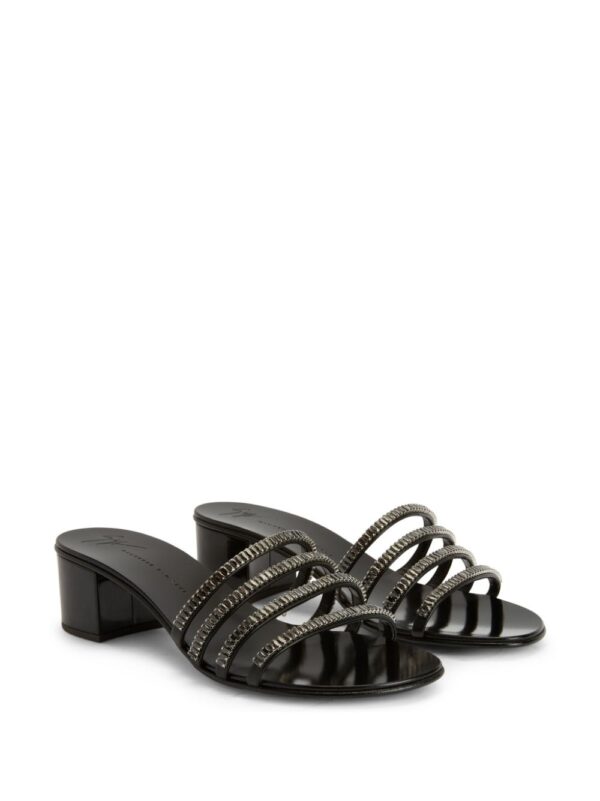 Giuseppe Zanotti  Iride crystal-embellished leather sandals - Image 2